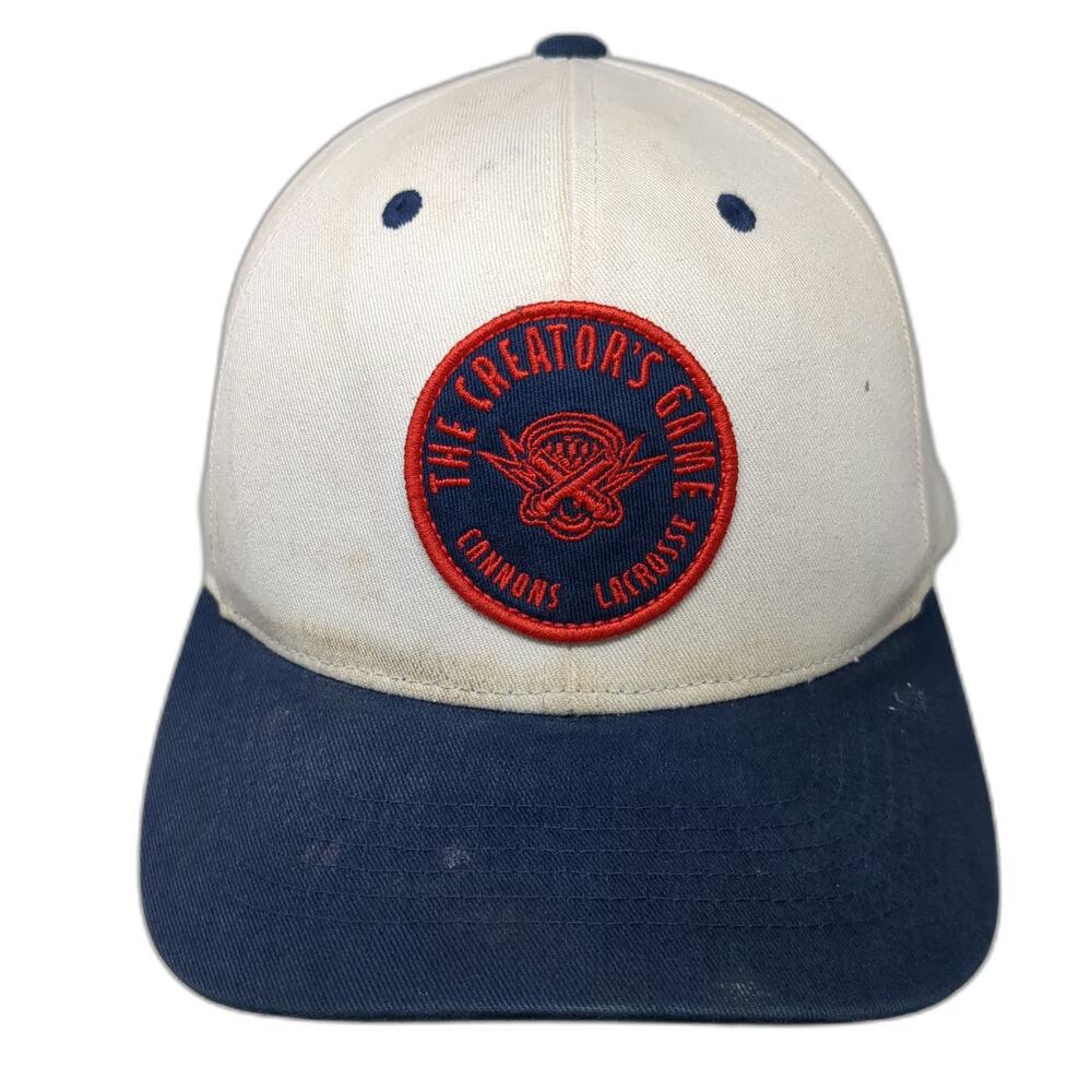 Premier Lacrosse League Snapback Hat White Blue One Size Cannons Lacrosse PLL
